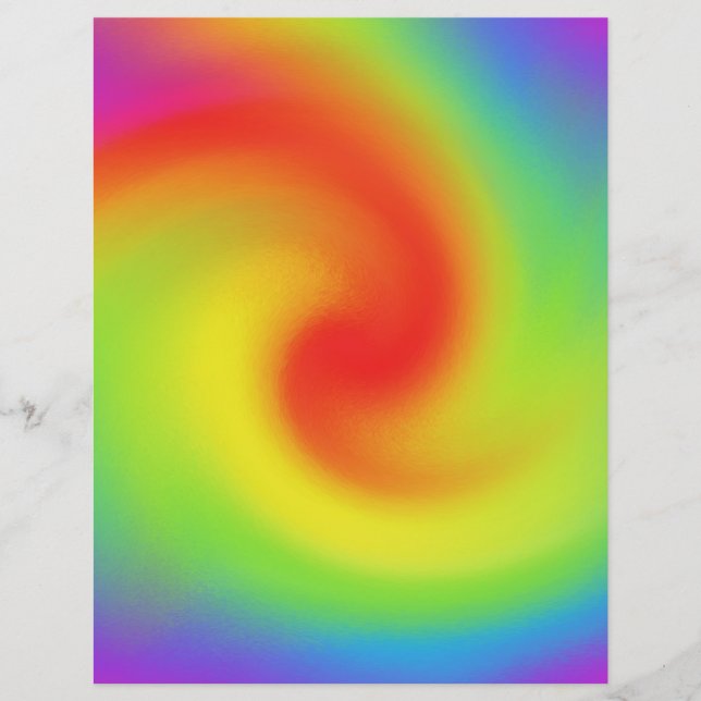 Coolans Abstrakt Regnbågsvåggrafik Reklamblad (Framsidan)