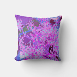 Coolans Abstrakt Retro Natur i Shock rosa och Lila Kudde