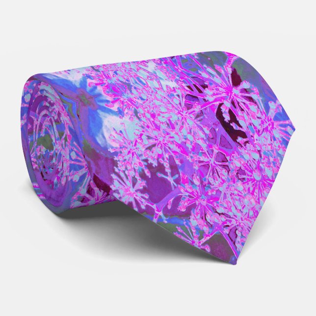 Coolans Abstrakt Retro Natur i Shock rosa och Lila Slips (Rullad)
