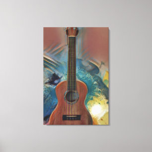 Coolans akustiska gitarr canvastryck