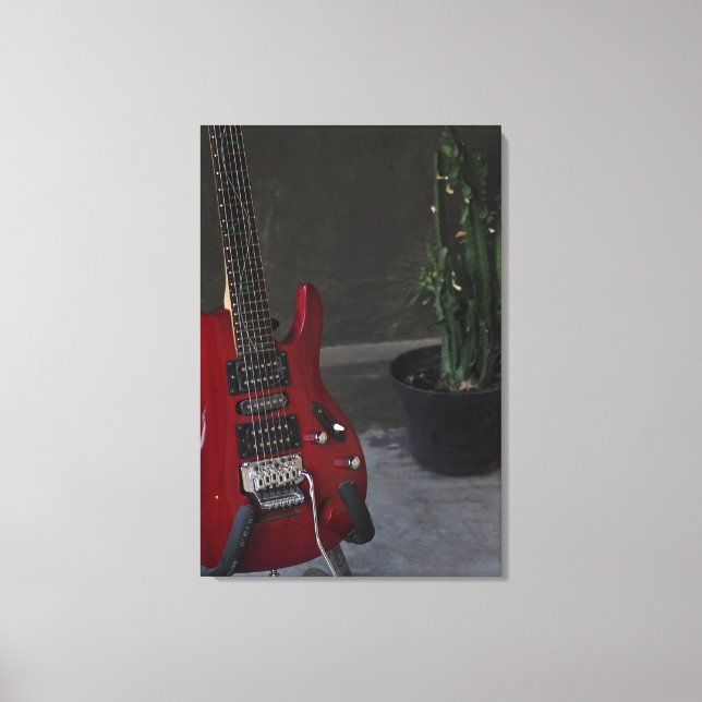 Coolans akustiska gitarr canvastryck (Framsida)