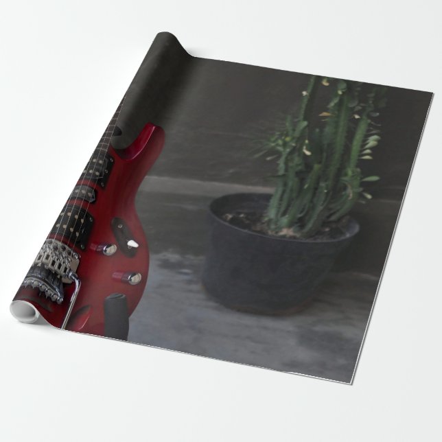Coolans akustiska gitarr presentpapper (Utrullad)