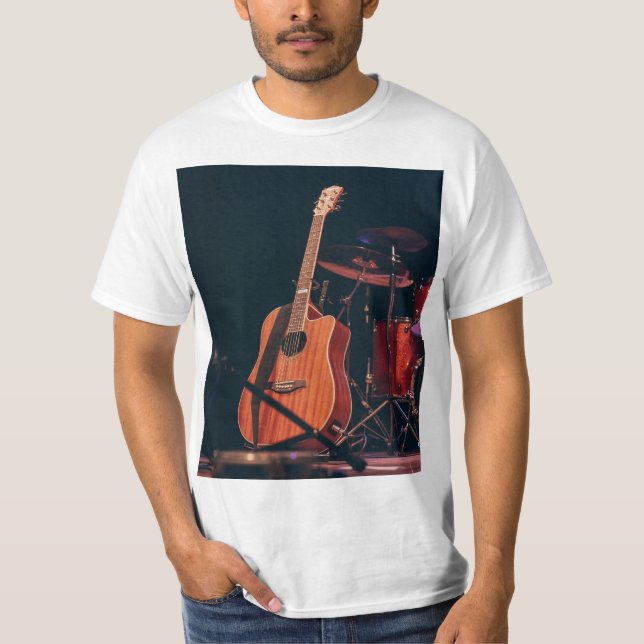 Coolans akustiska gitarr t shirt (Framsida)