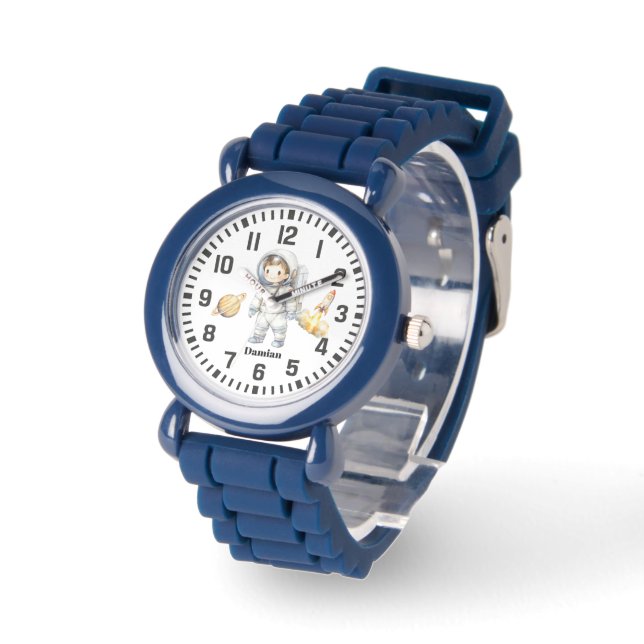 Coolans anpassade namn Astronaut Boy Armbandsur (Vinkel)
