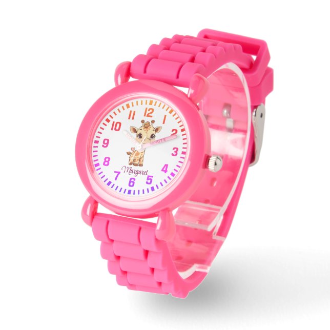 Coolans anpassade namn Little Giraffe Armbandsur (Vinkel)