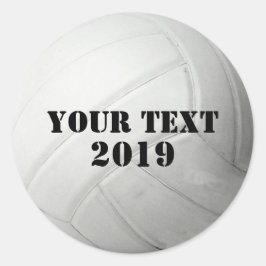 Coolans anpassade namn och Färg Volleyball-teamets Runt Klistermärke