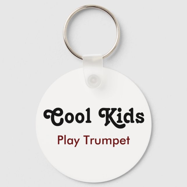 Coolans barn Spela Trumpet T-Shirt Nyckelring (Framsida)