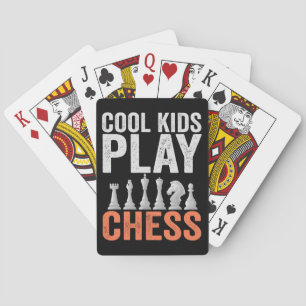 Coolans barn spelar Chess Funny Chess Board Älskar Casinokort