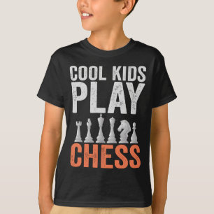 Coolans barn spelar Chess Funny Chess Board Älskar T Shirt
