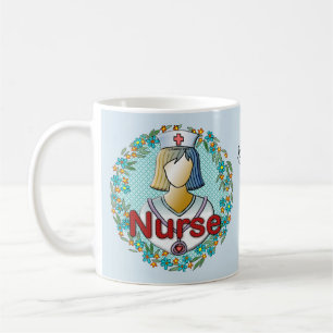 Coolans blommigt sjuksköterska kaffemugg
