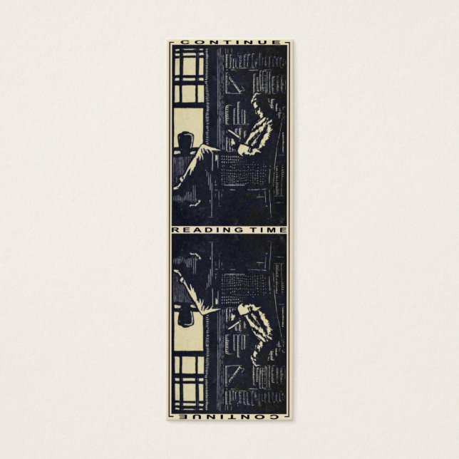 Coolans bokmärkskort för den intellektuella litet visitkort (Framsidan)