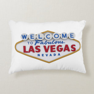 coolans designerkudde välkommen till las vegas prydnadskudde