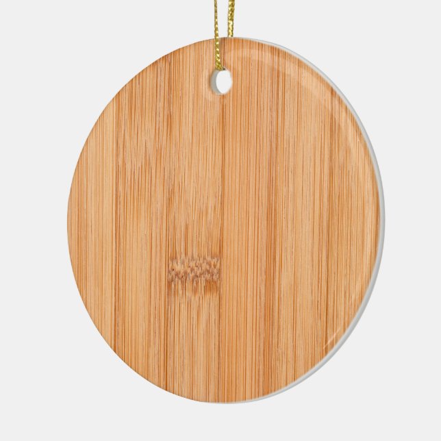 Coolans elegant Ljusbrun bambu träavtryck Julgransprydnad Keramik (Vänster)