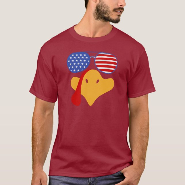 Coolans familj matchande Thanksgiving Turkiet Ansi T Shirt (Framsida)