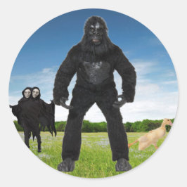 Coolans fästmärke runt klistermärke