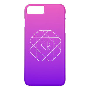 Coolans geometriska monogram Lila av Magenta Vio
