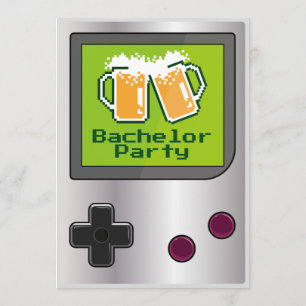 Coolans handhållna Öl-bachelor Party-kort Inbjudningar