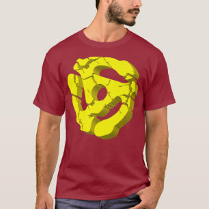 Coolans inkompatibla 45 RPM-adapter för DJ Music N T Shirt