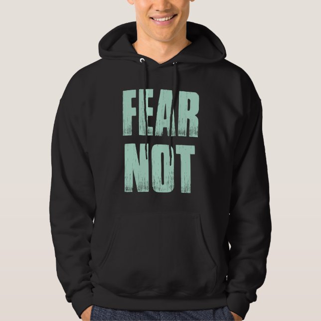 Coolans inspirationstecken fruktar inte hoodie (Framsida)