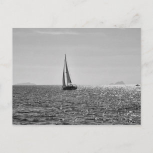 Coolans moderna bild av segelbåt under sommaren vykort