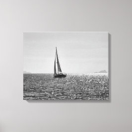 Coolans moderna foto av segelbåt under sommaren canvastryck
