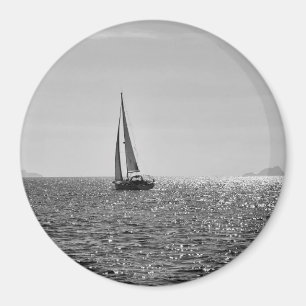 Coolans moderna foto av segelbåt under sommaren magnet