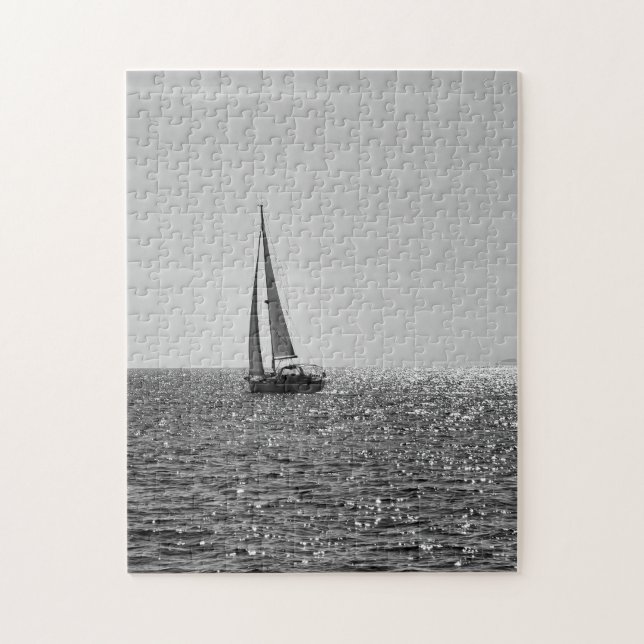 Coolans moderna foto av segelbåt under sommaren pussel (Vertikal)