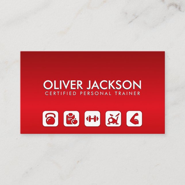 Coolans moderna tränare - persontränare visitkort (Framsida)