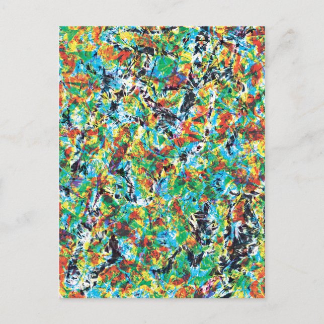 Coolans moderna, unika blommigt-blomma mönster-des vykort (Framsida)