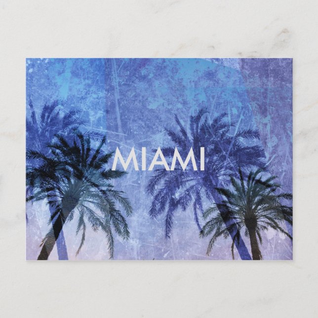 Coolans moderna unika handflatan-träd Miami-design Vykort (Framsida)