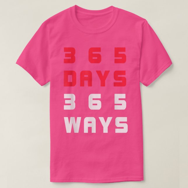 Coolans motivationsskjorta 365 dagar 365 dagar t shirt (Design framsida)