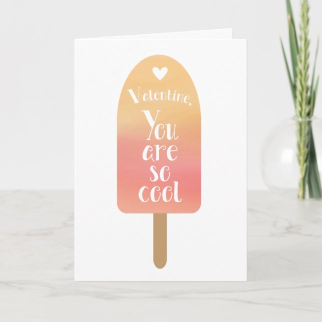 Coolans Orange Popsicle Valentine Day Helgkort (Framsida)