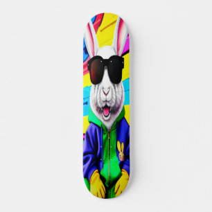 Coolans Påskhare med skuggor Mini Skateboard Bräda 18,5 Cm