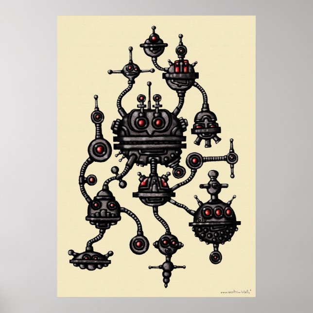 Coolans robotgrafiska konst poster (Framsidan)