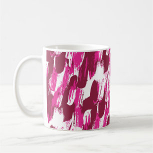 Coolans rosa-penseldrag modern sömlös mönster kaffemugg