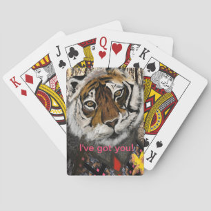 Coolans tiger, redigerbar text casinokort