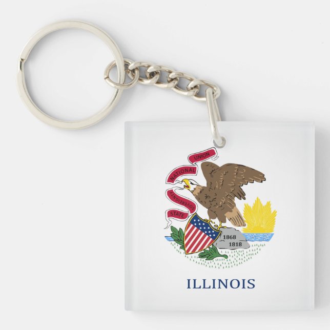 Coolans tillstånd i Illinois Flagga (Framsidan)