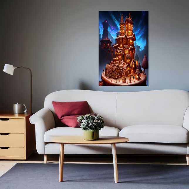 Coolans unika byn Gingerbröd | AI Art Poster (Skapare uppladdad)