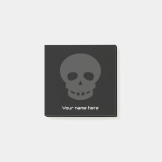 Coolans unika Goth Skull Grått Black Post-it Block