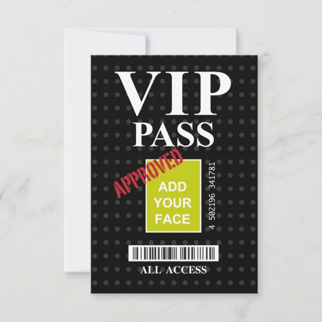 Coolans VIP-pass för roligt för svart och vitt anp (Framsida)