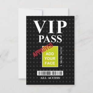 Coolans VIP-pass för roligt för svart och vitt anp