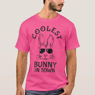 Coolaste kanin i stan solglasögon småpojkar öst t shirt