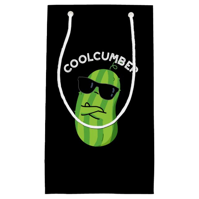 Coolcumber Funny Veggie Cucumber Pun Mörk BG (Framsidan)