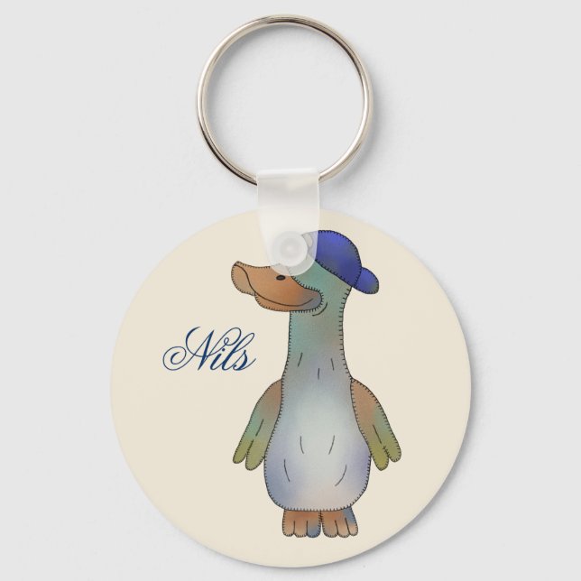 Coole Ente, personalisiert Nyckelring (Framsida)