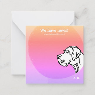 coole grün lila GRAPHIC DESIGN Note Card Anteckningskort