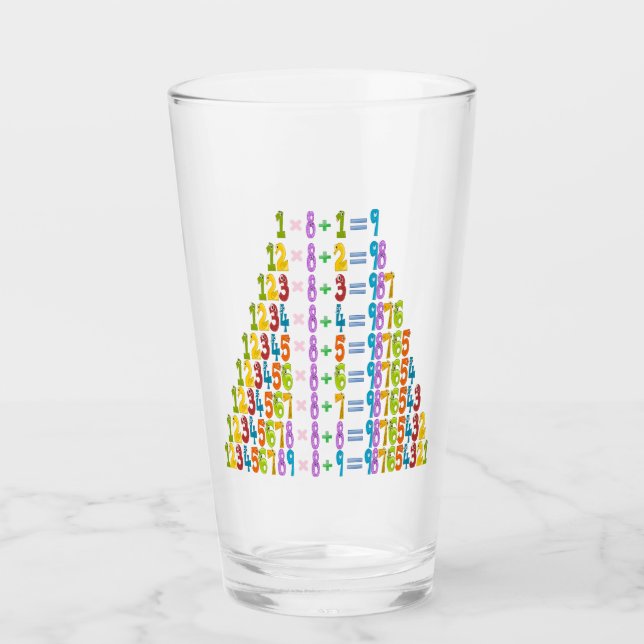 Cooler Funny Math Equations Glass Kopp (Framsida)