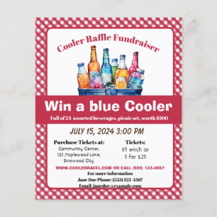 COOLER RAFFLE FUNDRAISER FLYGBLAD