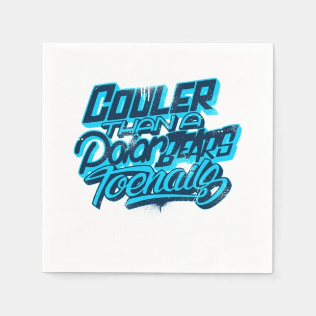 Cooler Than A Polar Bear's Toenails Classic  Pappersservett (Framsidan)