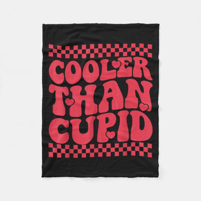 Cooler Than Cud Cute Valentine's Day Kids Boys Gir Fleecefilt (Framsidan)