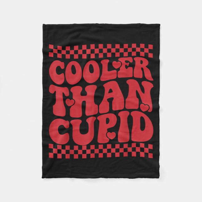 Cooler Than Cud Cute Valentine's Day Kids Boys Gir Fleecefilt (Framsidan)